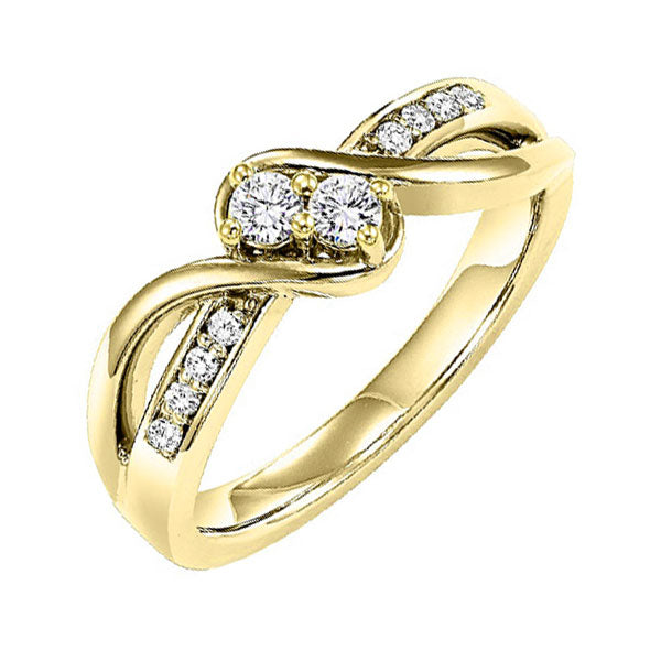 14Kt Yellow Gold Diamond 1/2Ctw Ring